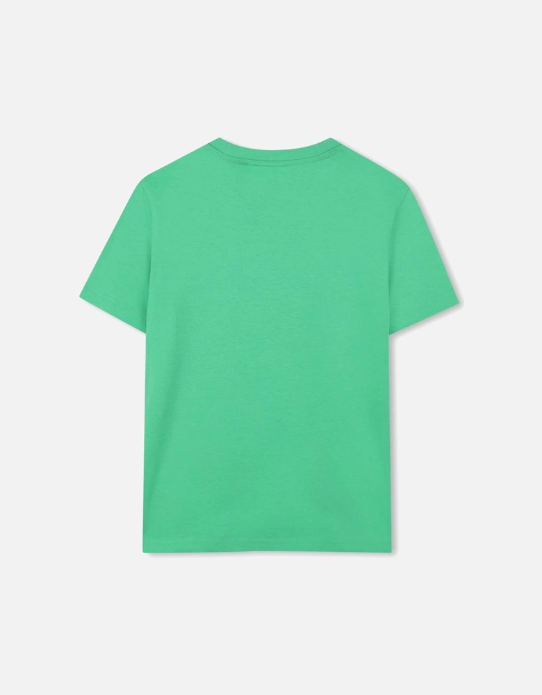 Boys Bright Green Logo Top