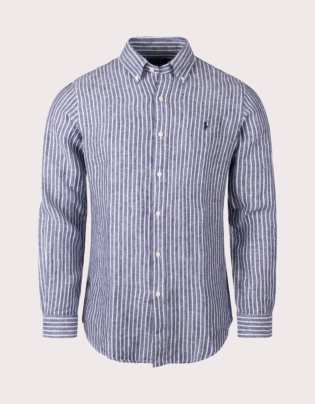 Custom Fit Striped Linen Shirt, 4 of 3