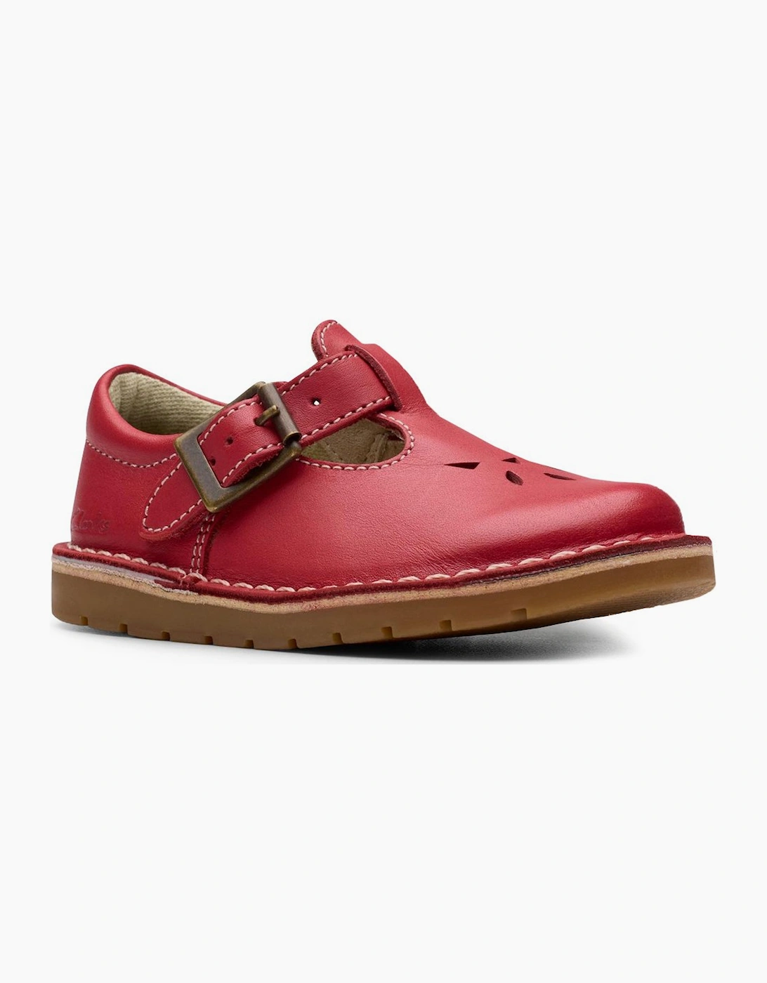 Clarks Girls Red 'S Joyful Skip T Infant Shoes - Size: 4.5/F (Standard) Kids