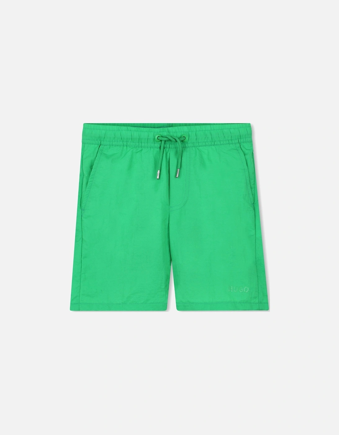 Boys Bright Green Logo Swim Shorts, 4 of 3