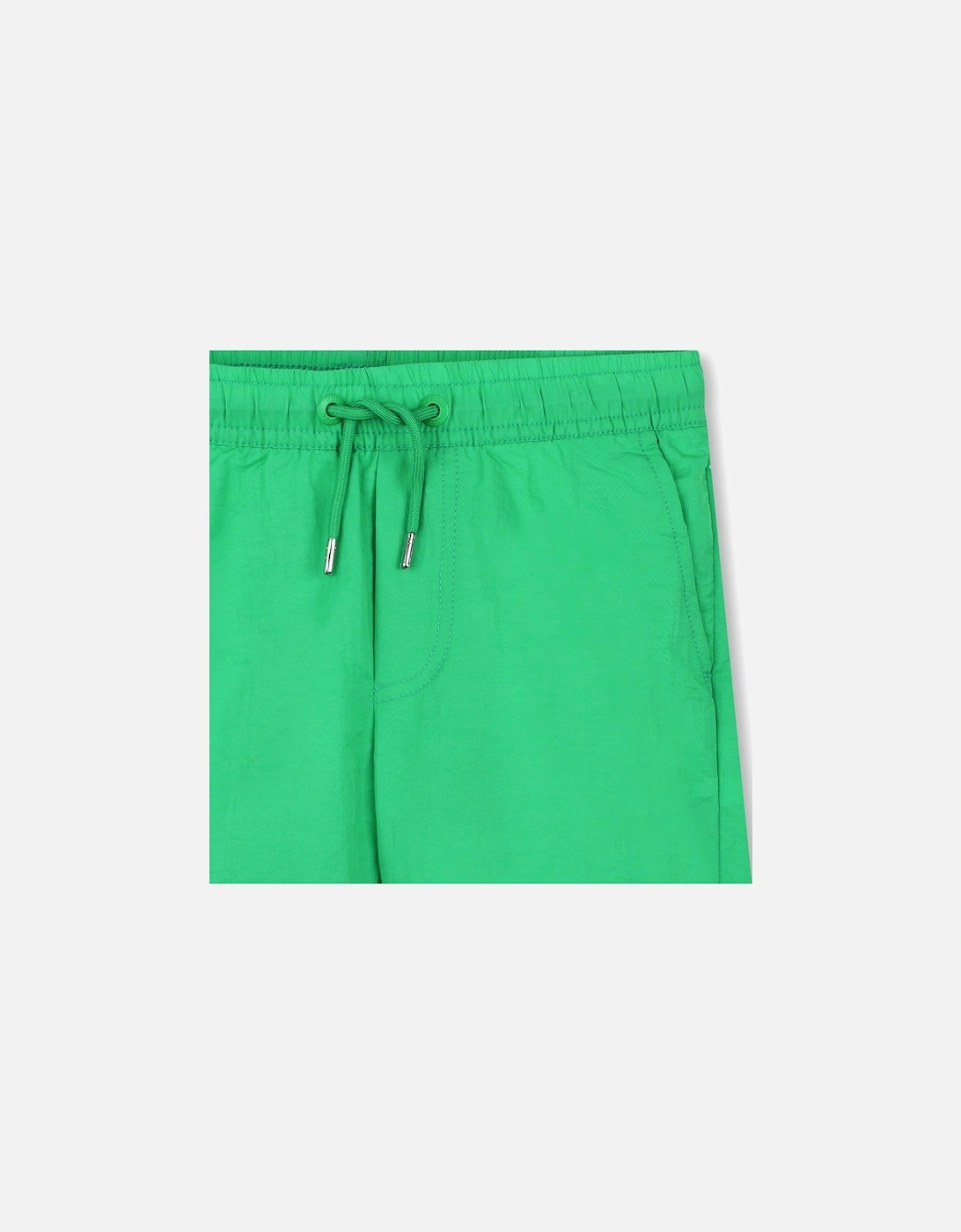 Boys Bright Green Logo Swim Shorts