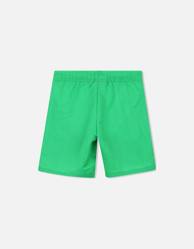 Boys Bright Green Logo Swim Shorts