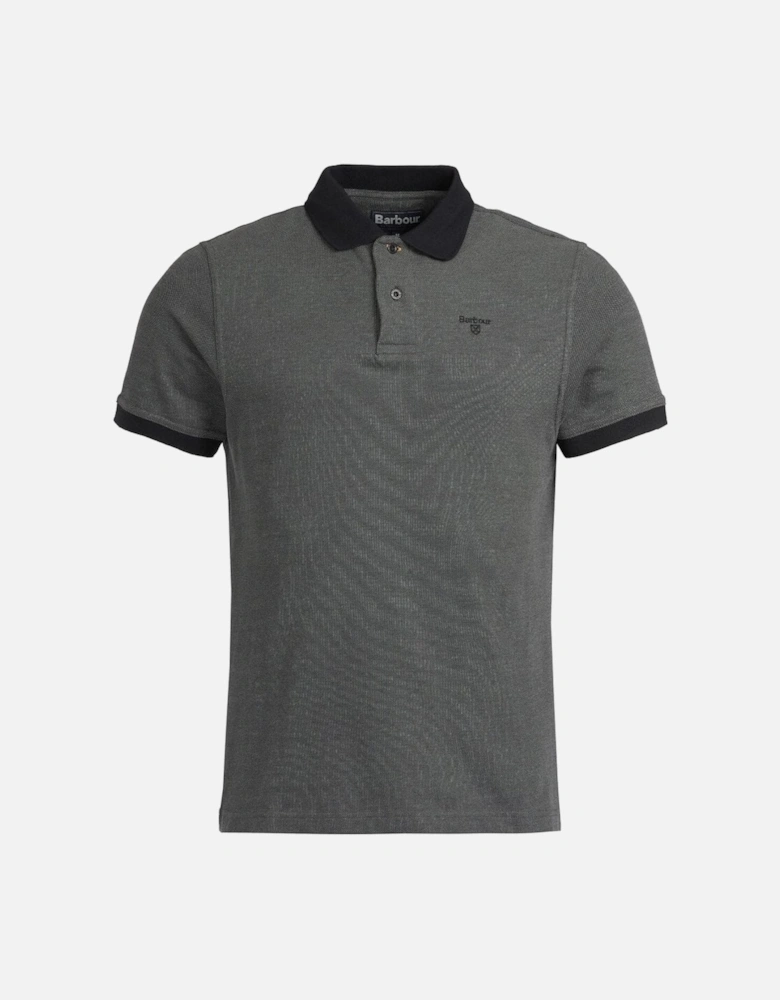 Men's Black Sports Polo Shirt