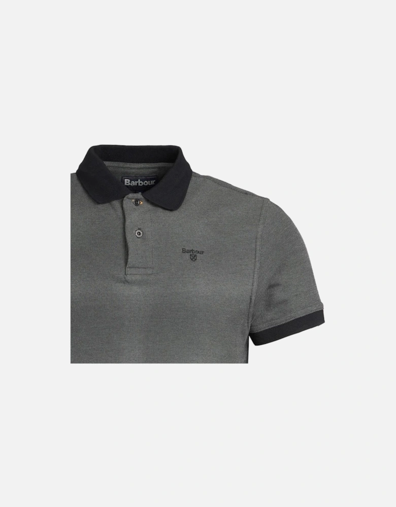 Men's Black Sports Polo Shirt