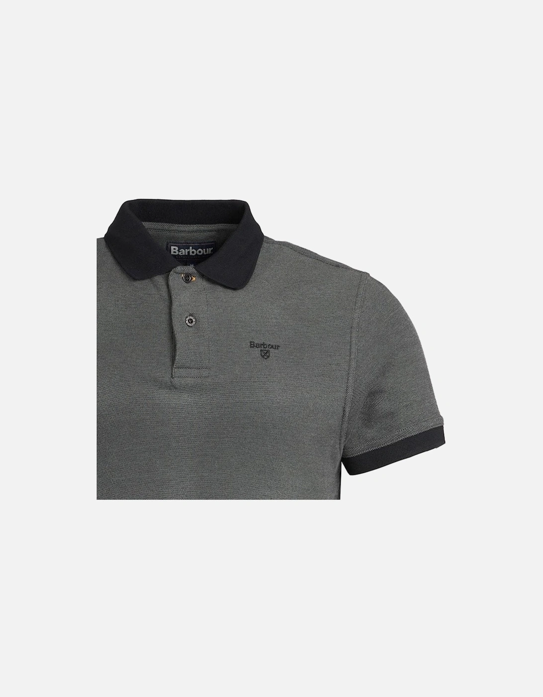 Men's Black Sports Polo Shirt