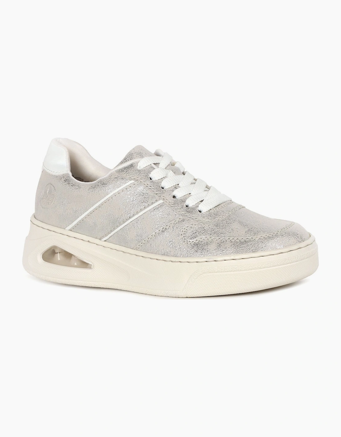 Rieker Women's Trap Womens Trainers - Silver - Size, 4