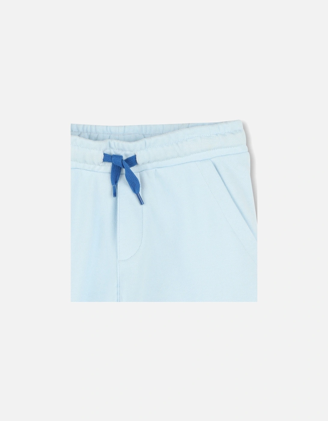 Boys Pale Blue Logo Jog Shorts