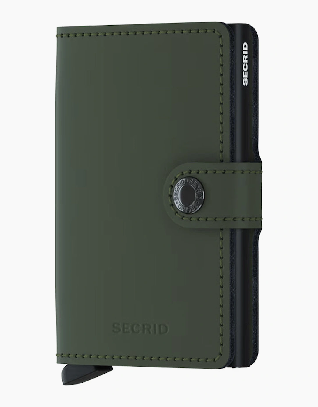 Secrid Unisex Green Mini Wallet Matte Leather