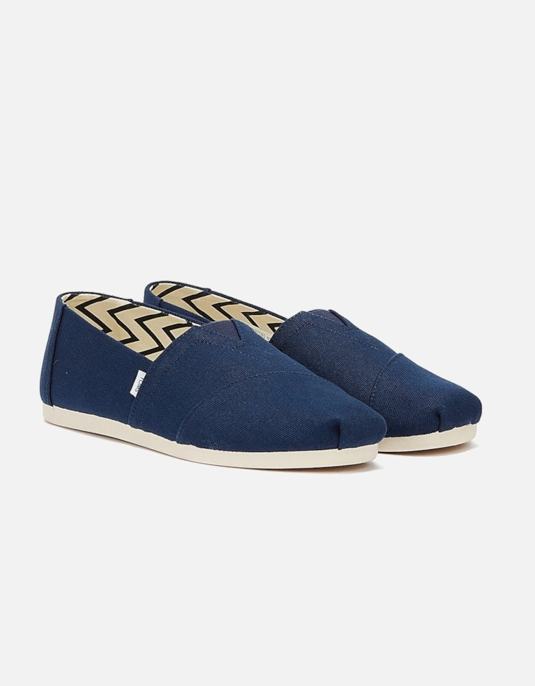 Alpargata Cotton Canvas Mens Navy Espadrilles