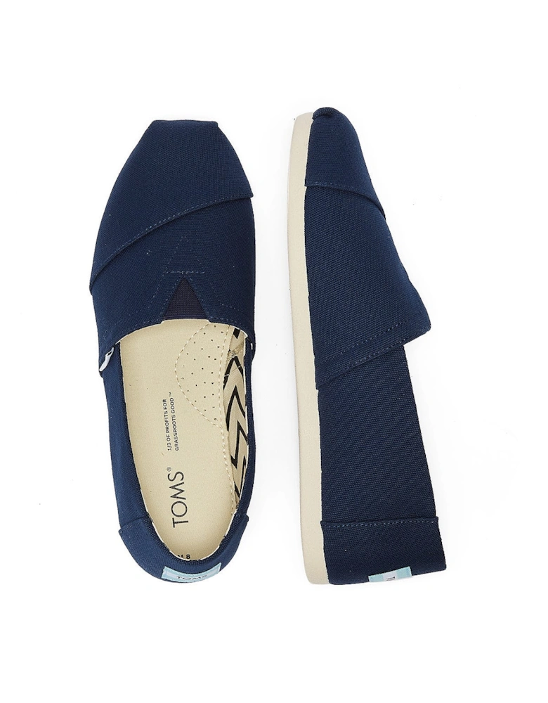 Alpargata Cotton Canvas Mens Navy Espadrilles