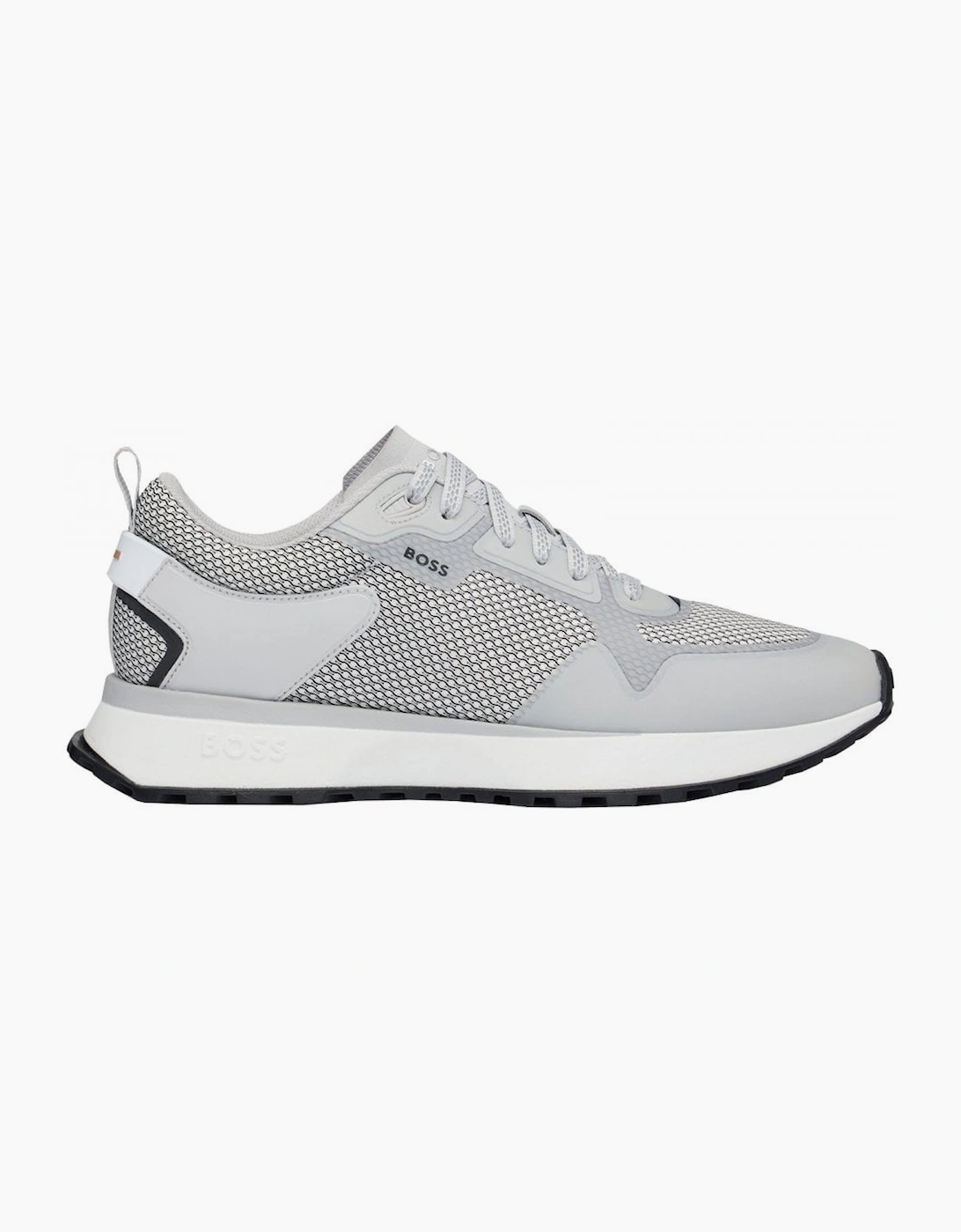 Men's Hugo Boss Men's White/ grey Jonah Runn Trainers - Size: 9