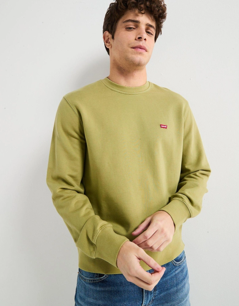 Original Housemark Logo Crew Neck Sweat Top - Light Green