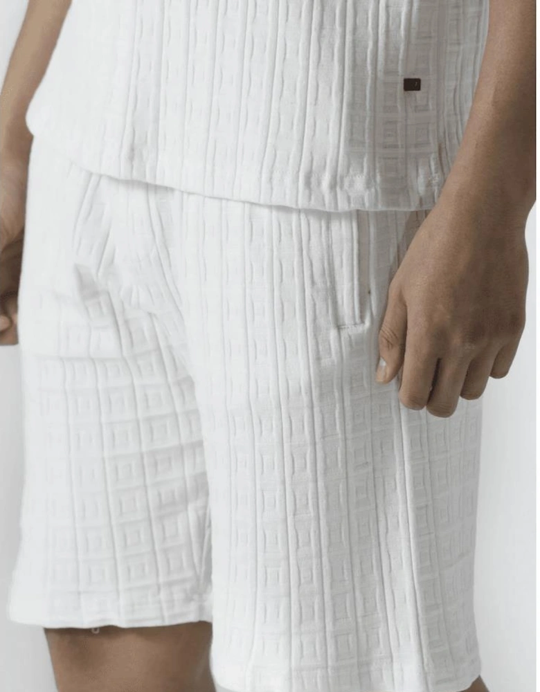 Farton Movilton Textured Bone White Short Set