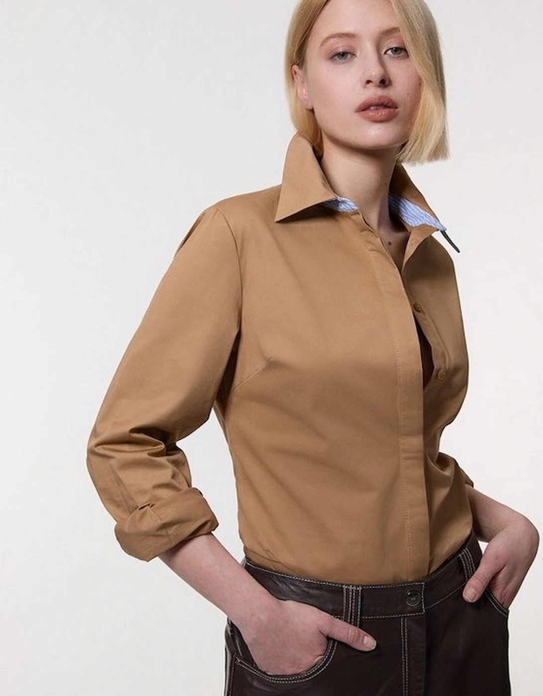 Cotton Contrast Tailored Shirt, 5 of 4