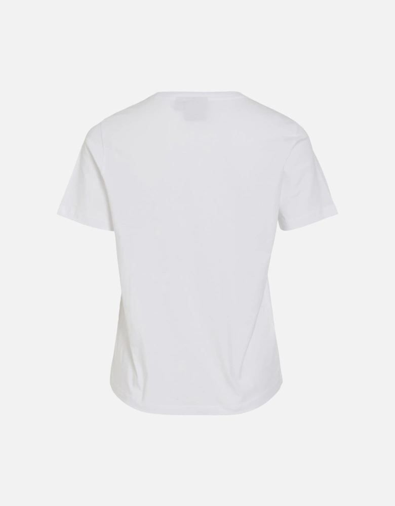 Pima Short Sleeve O-neck Tee Bright White