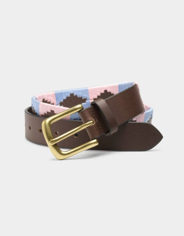 Ibex 35mm Polo Belt Baby Blue/Pink