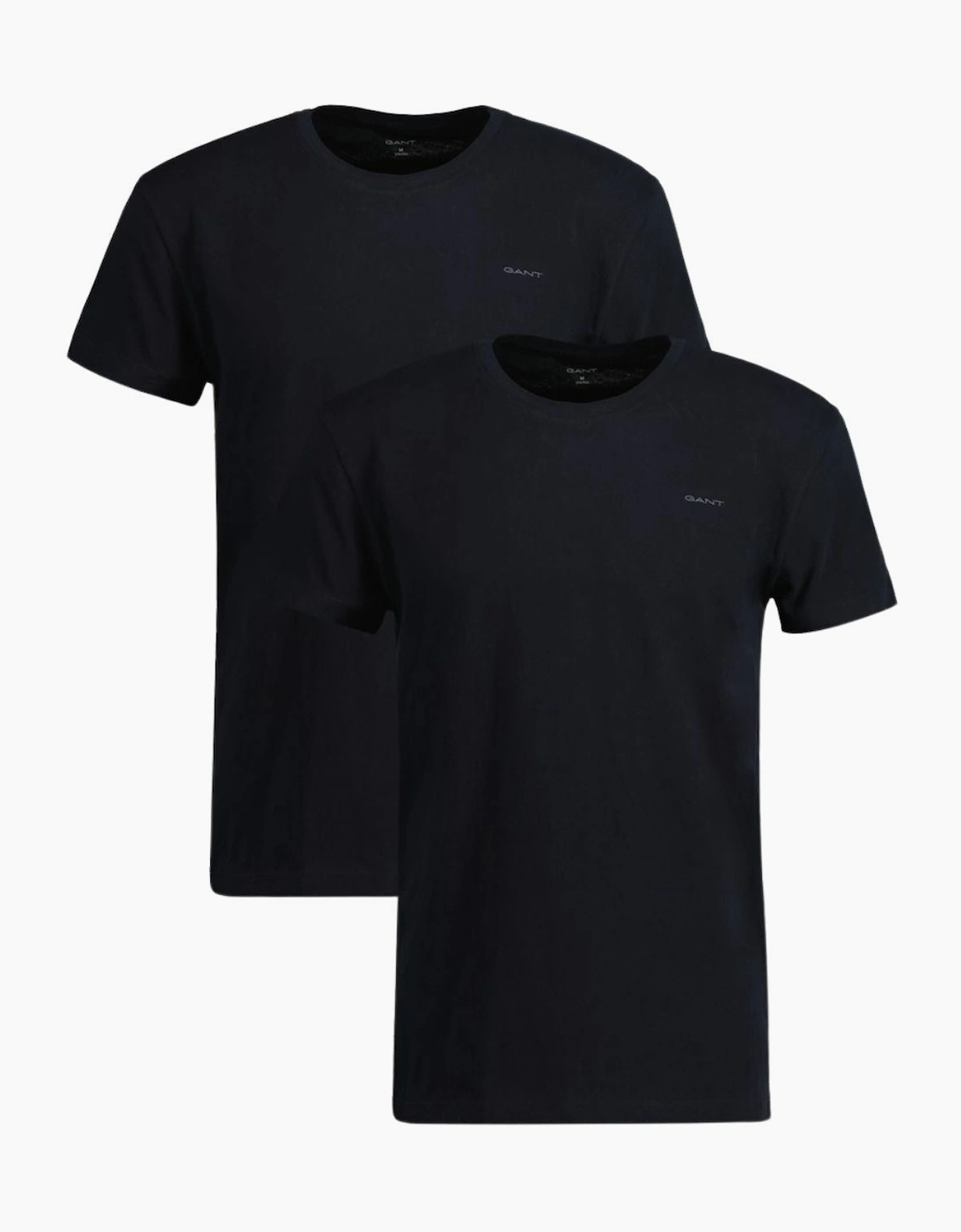 Gant GANT Men's 2-Pack Crew-Neck T-Shirts, Black