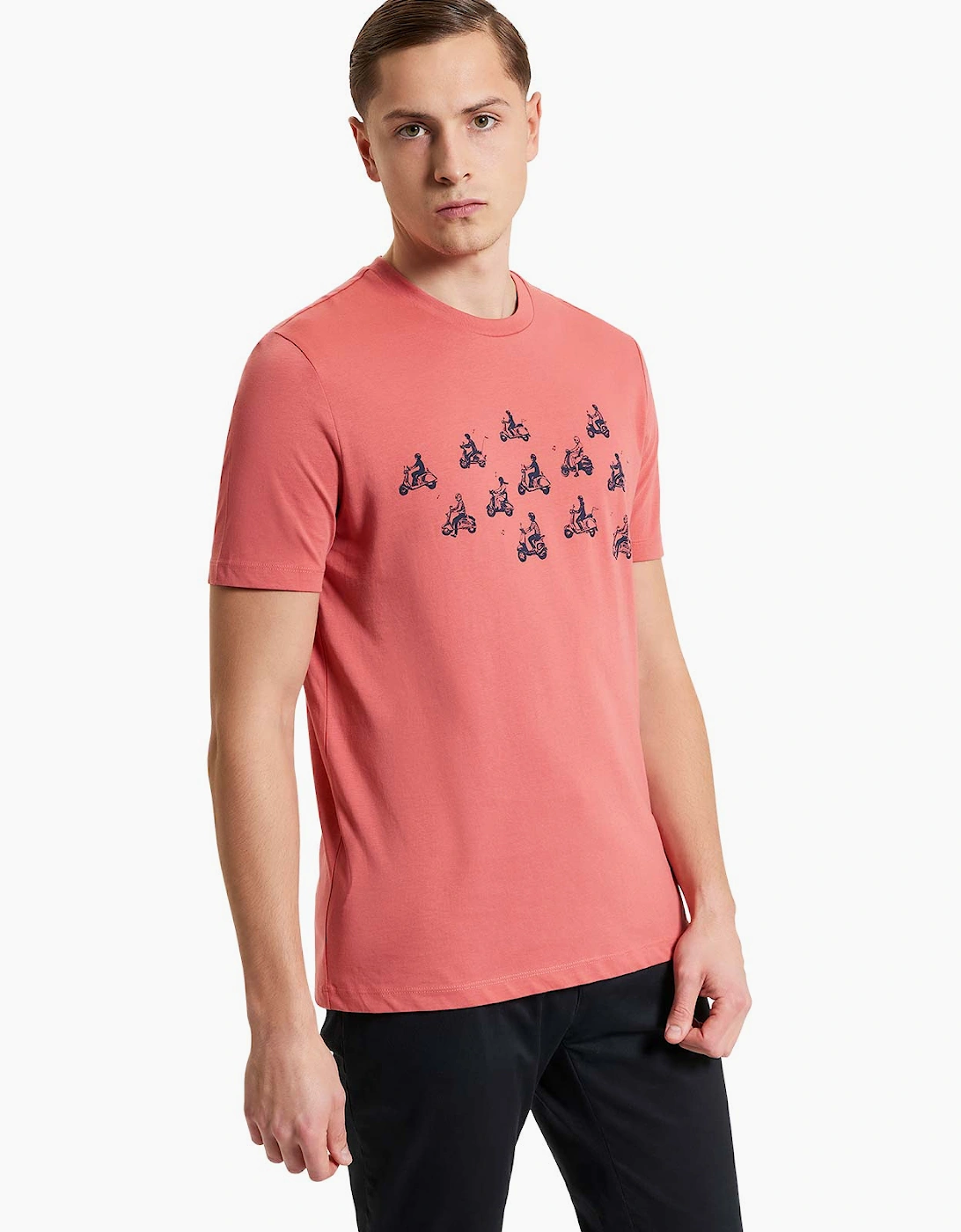 Men's Ben Sherman Mens Ride Out Short Sleeve T-Shirt - Pink - Size: 40