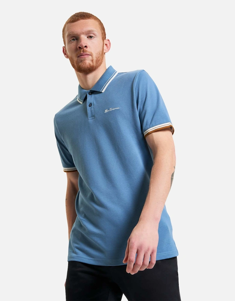 Mens Signature Pique Short Sleeve Polo Shirt