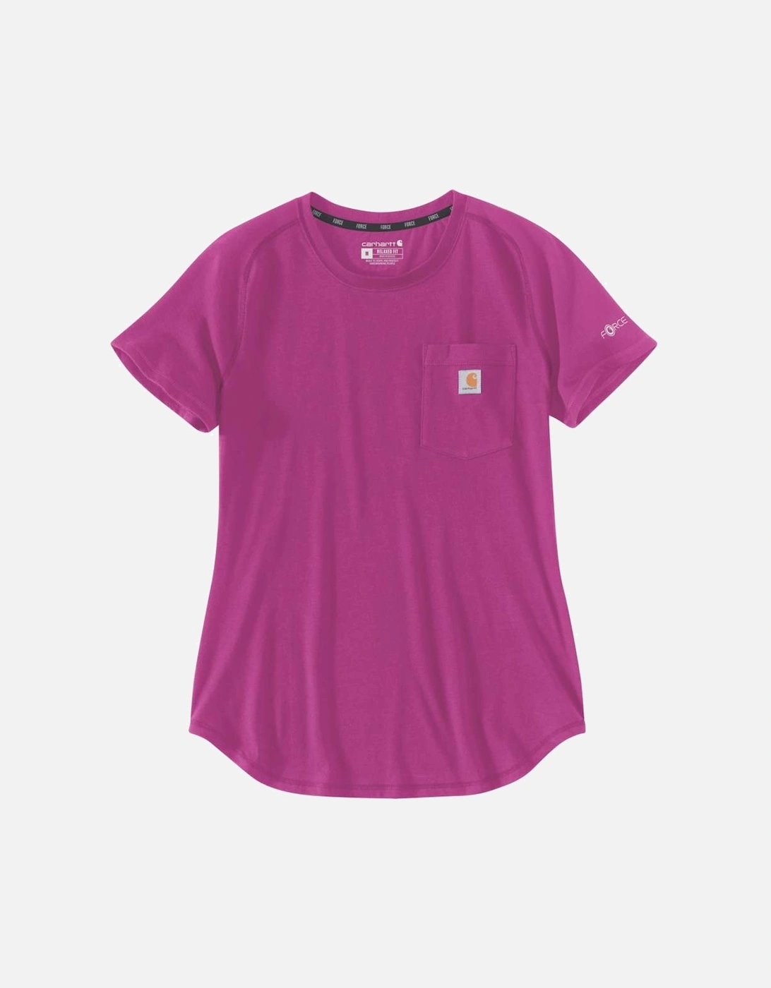 Carhartt Womens Midweight Short Sleeve Pocket T Shirt, 2 of 1