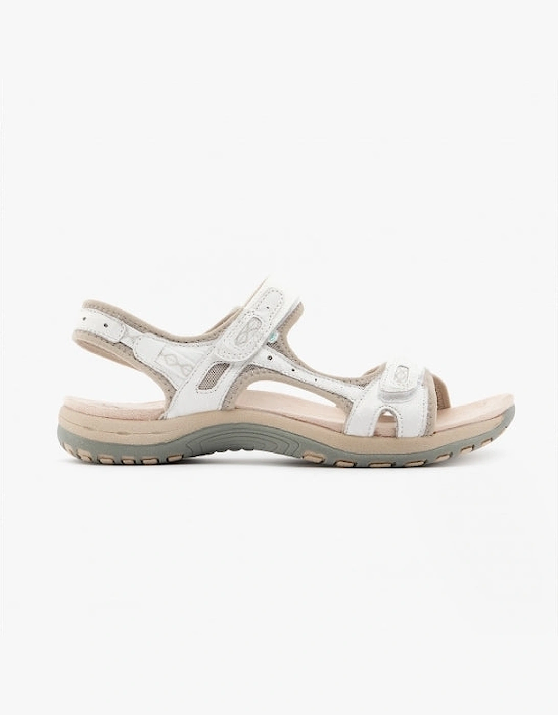Freespirit Freespirit Women's Free Spirit FRISCO Womens Leather Touch Fasten Sandals White