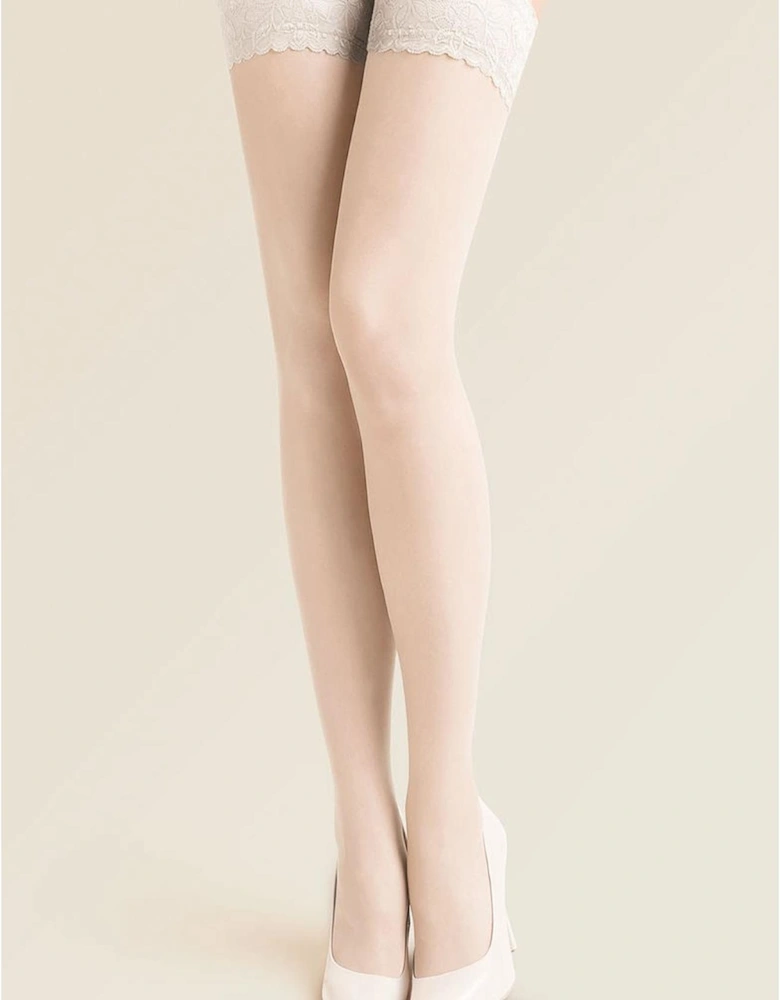 Lace hosiery by Women - White