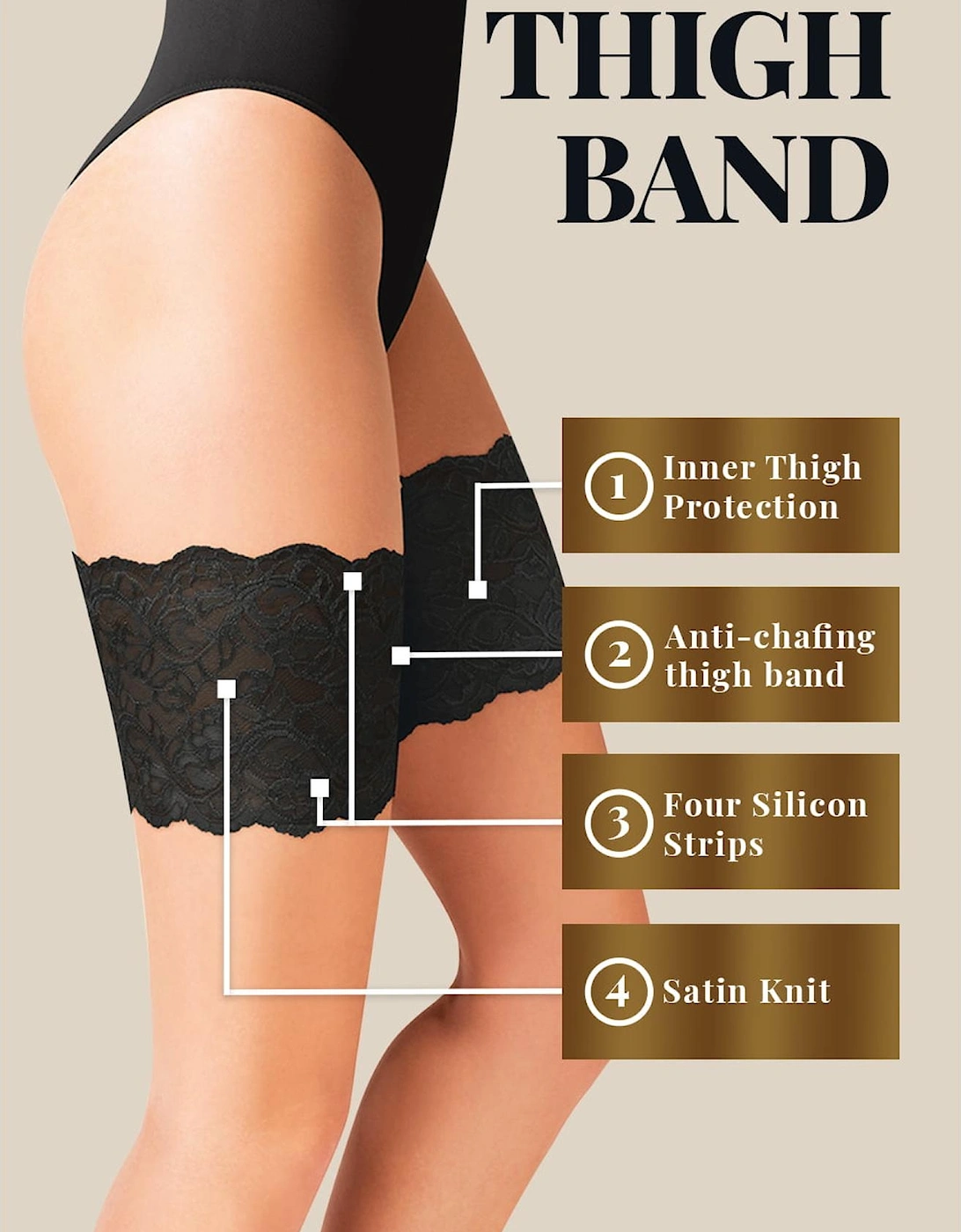 Lace hosiery by Women - Black