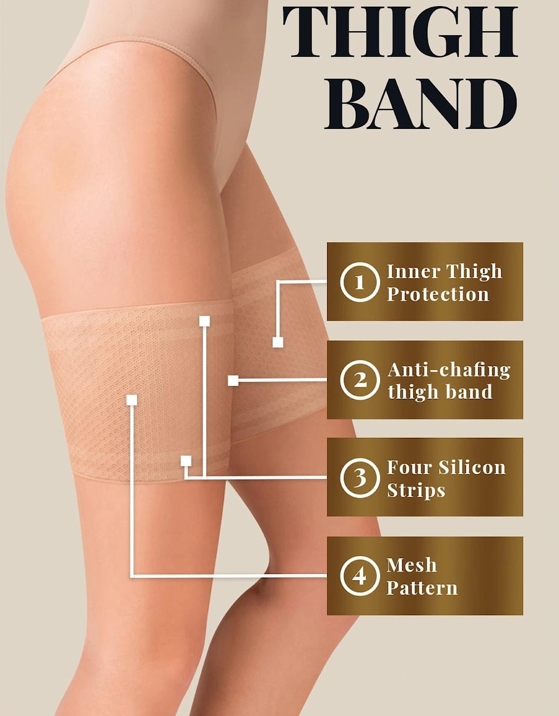 Mesh hosiery by Women - Brown
