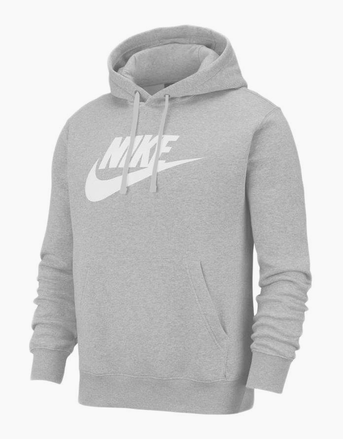 Nike Men's Grey Hoodie Bv2973 Sportswear Club Fleece Graphic Pullover Sweats  40 L