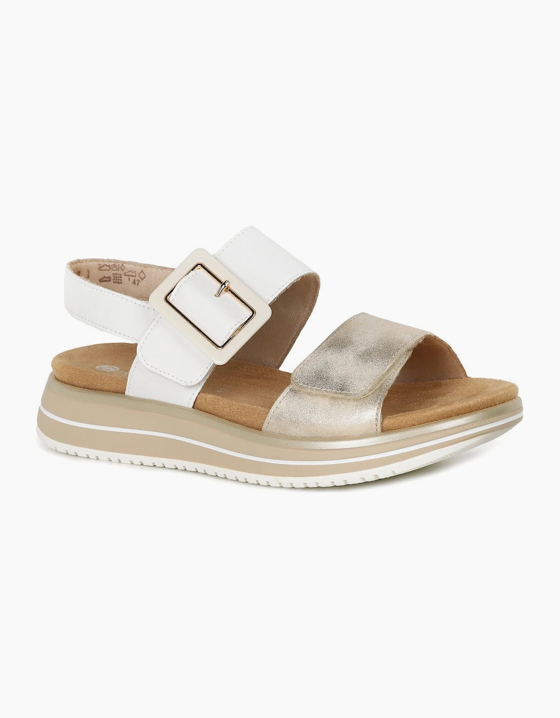 Remonte Women's Gold Manila Sandals - Size: 7.5