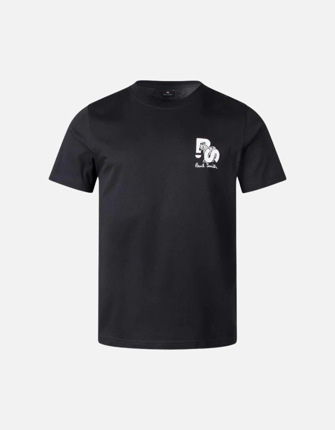 Paul Smith Men's Black Ps Reg Fit Ss T-Shirt Ps Zebra - : Regular/40 Large