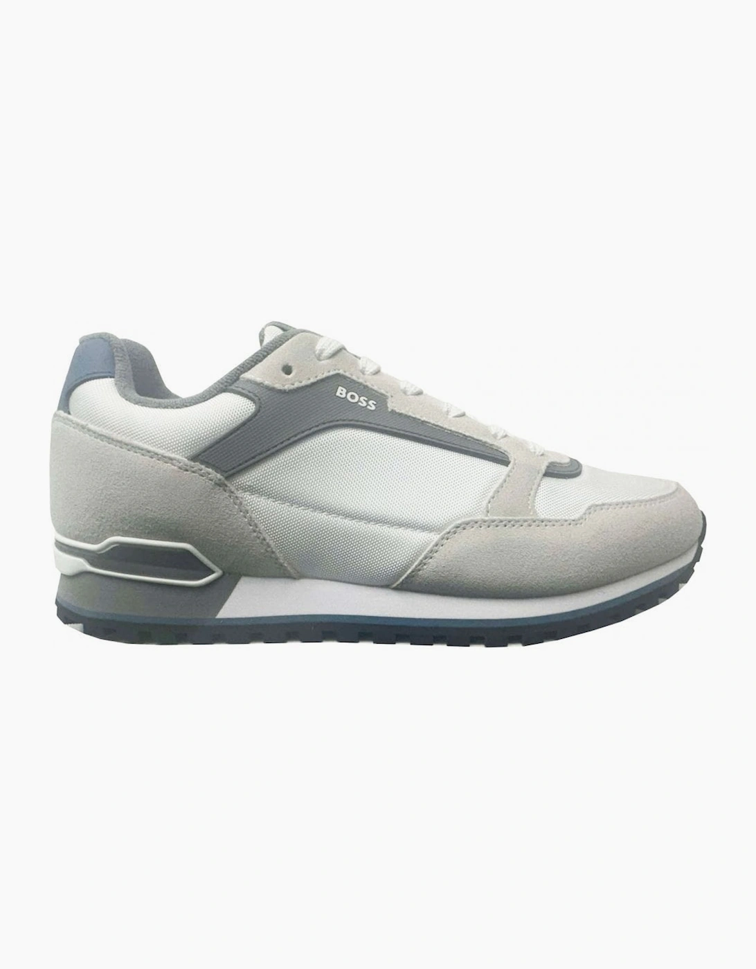 Hugo Boss Men's Grey Open White Parkour Runn Trainers - Size: 11