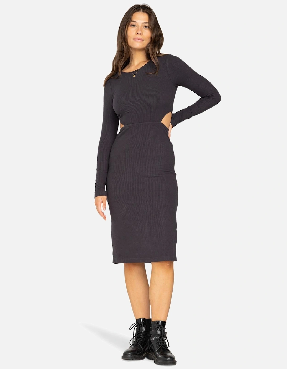 Womens Sunny Day Bodycon Midi Dress, 2 of 1