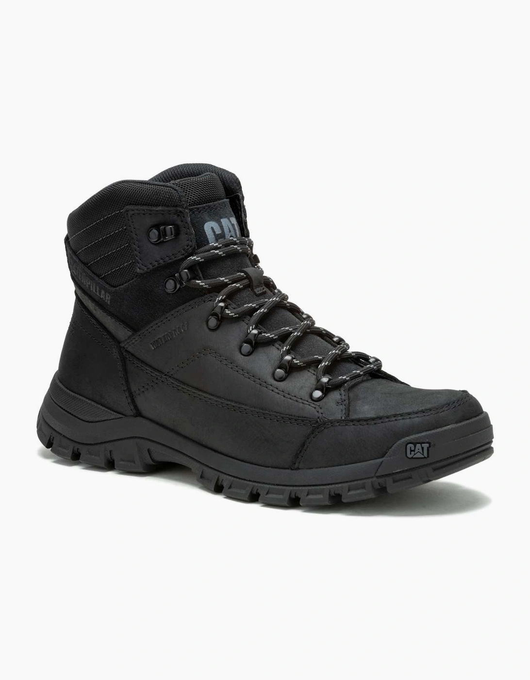 Caterpillar Men's CAT Caterpiller Mens Threshold Hiker Waterproof Leather Ankle Boot - Black - Size: 9