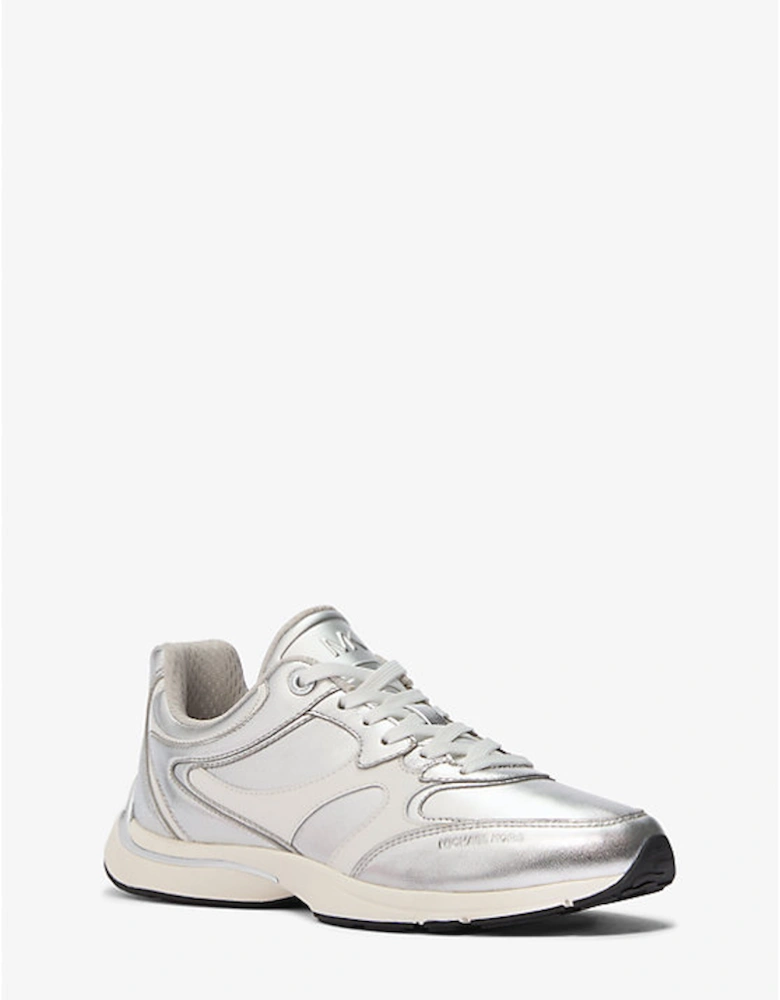 Riley Metallic Leather Trainer