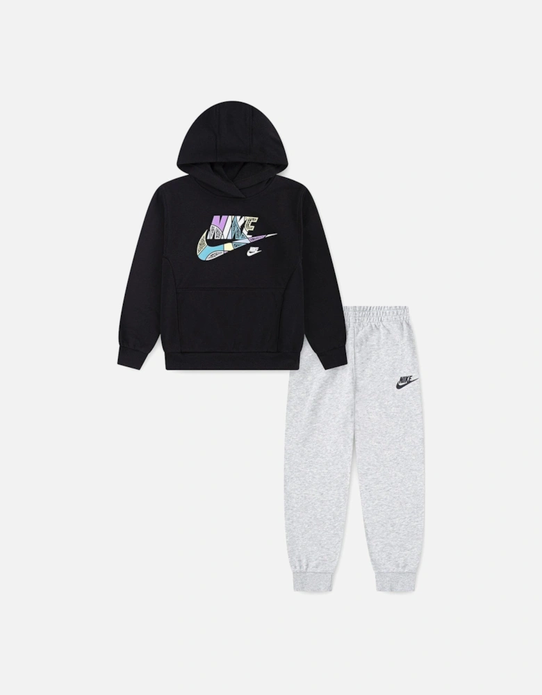 Kids Boys Hoodie And Jogger Set - Black/grey