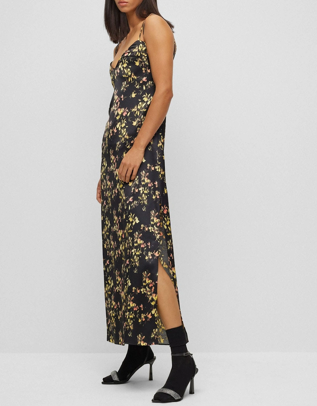 Hugo Boss Women's Kerera-1 Sleeveless Dress - Orange - Size: 10