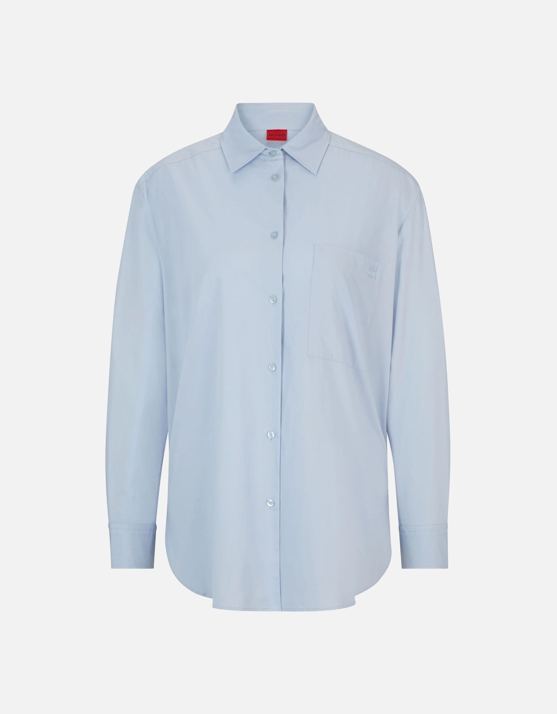 Hugo Boss Women's Oversize-Fit Blouse - Purple - Size: 8