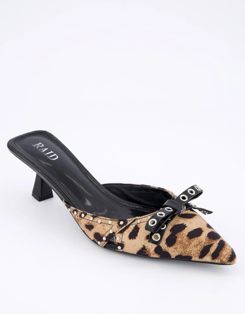Tinsley Kitten Heel Mules - Leopard