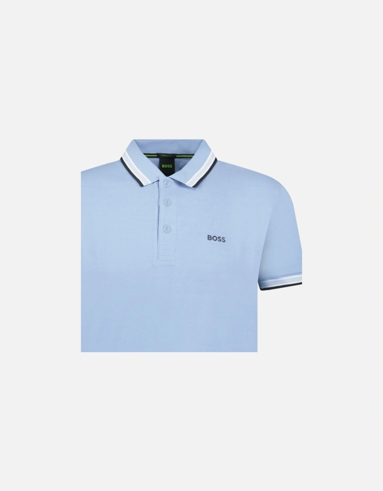 Paddy Polo Shirt Open Blue