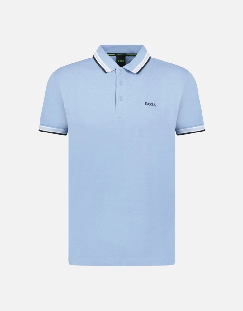 Paddy Polo Shirt Open Blue