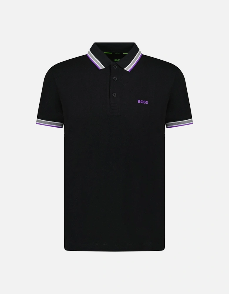 Paddy Polo Shirt Purple & Black