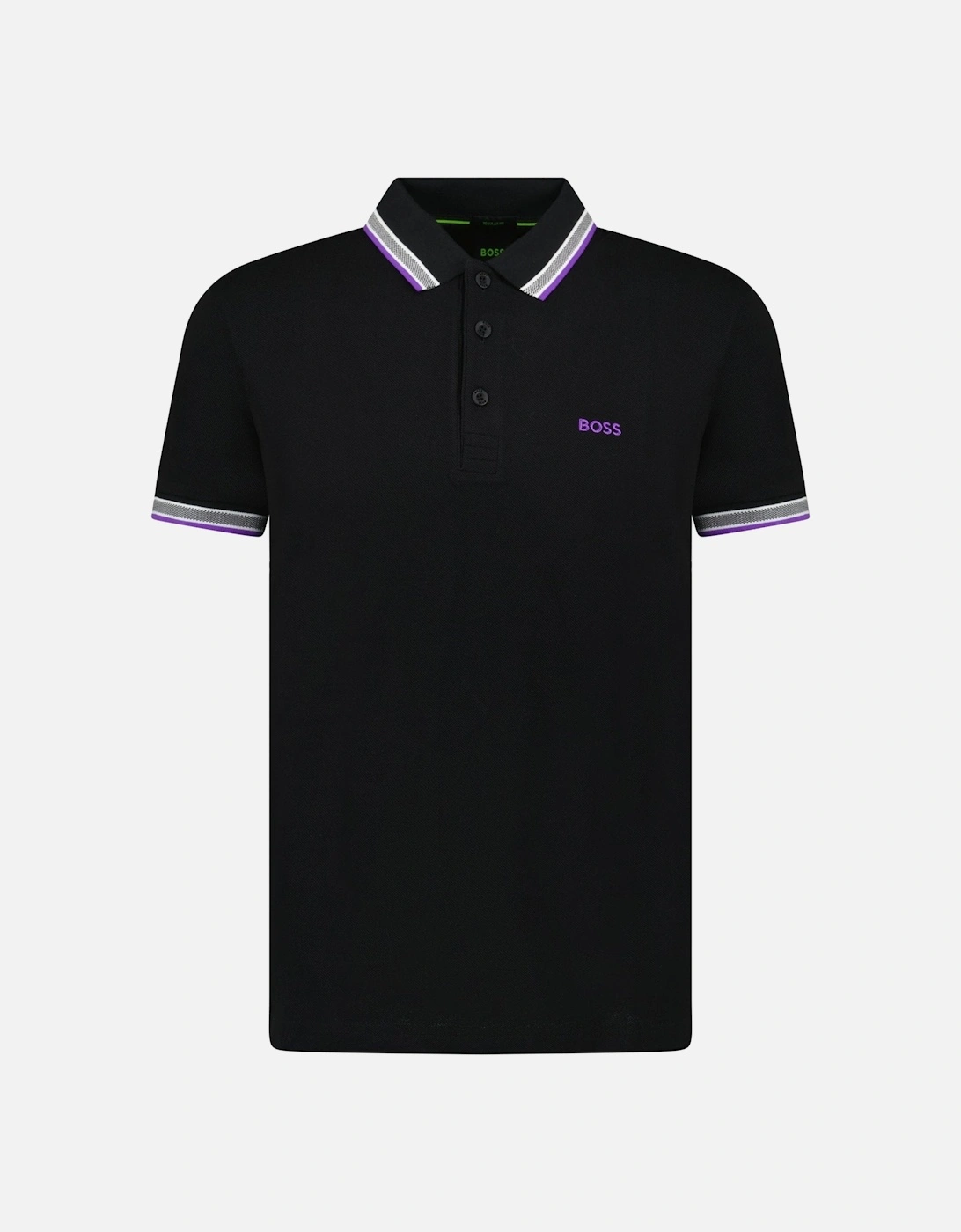 Paddy Polo Shirt Purple & Black, 4 of 3