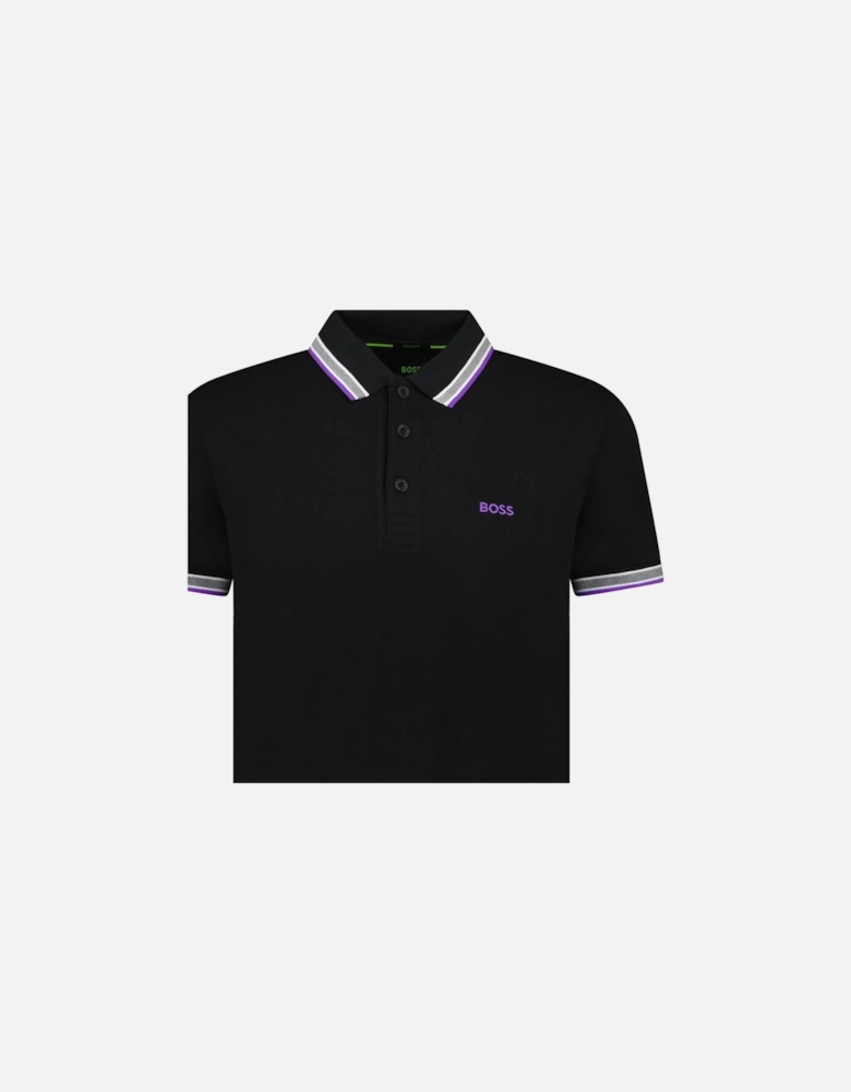 Paddy Polo Shirt Purple & Black