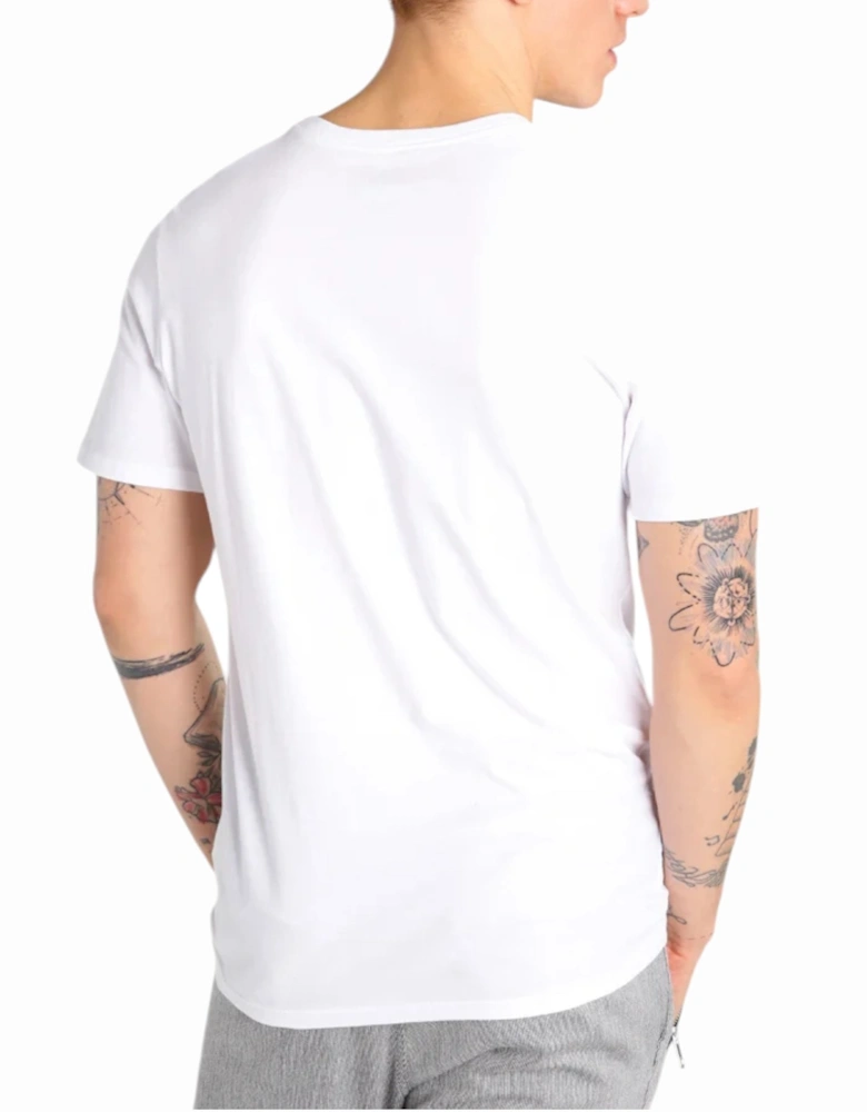 Mens T Shirts Club Embroidery Print Short Sleeve Summer Casual Cotton White