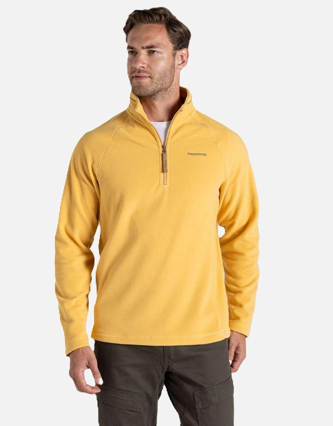 Men's Craghoppers Mens National Trust Corey Half Zip Fleece - Yellow - Size: 2XL