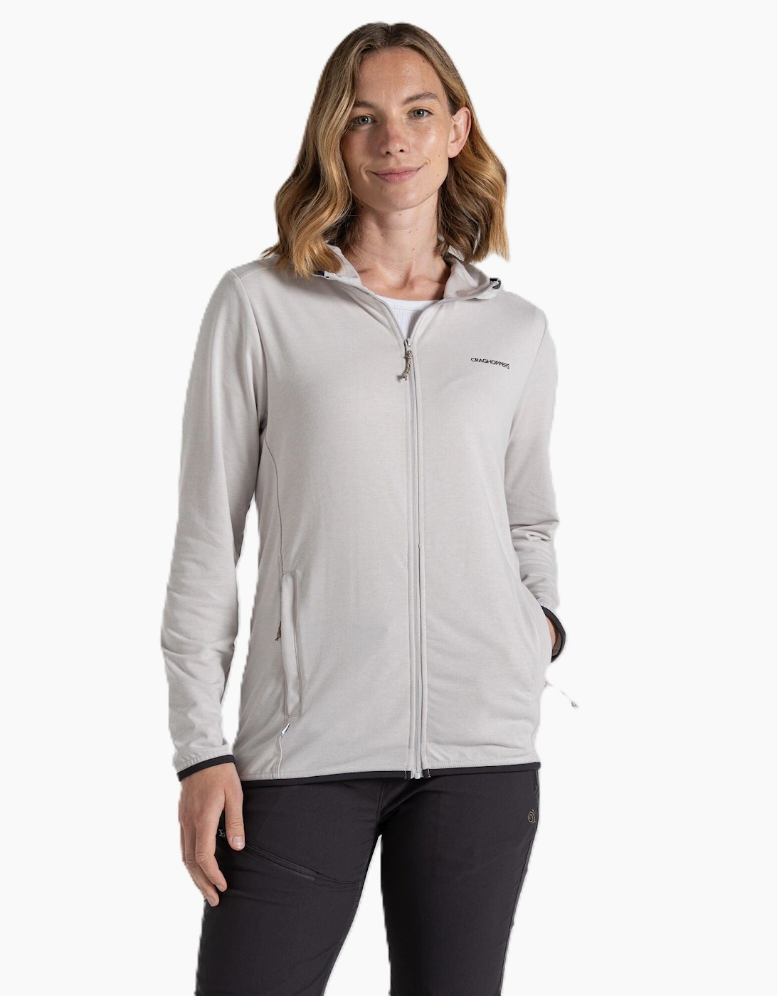 Craghoppers Women's Grey Nosilife Afia Full Zip Fleece Size 10