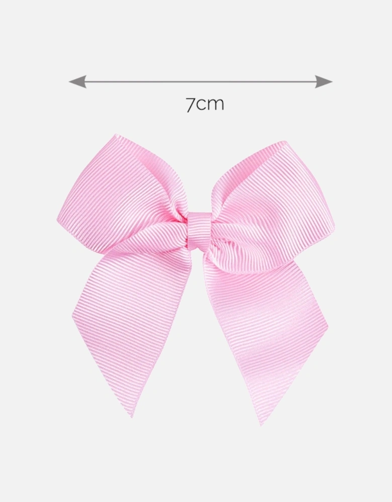 Pink Grosgrain Bow Clip