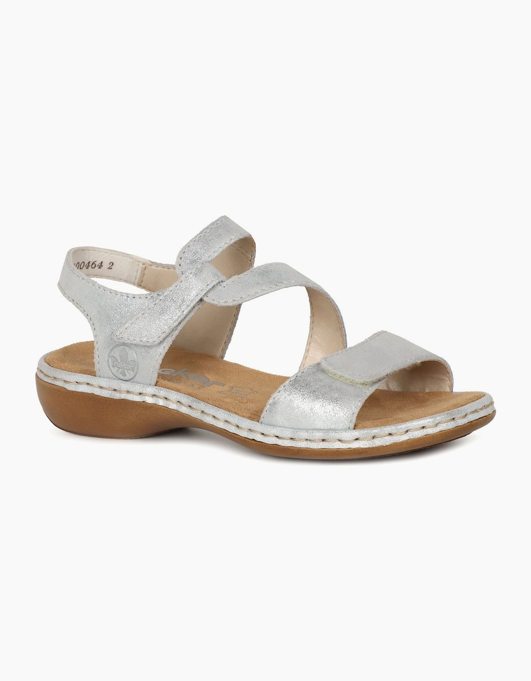 Rieker Women's Silver Sphere Riptape Sandals - Size: 3.5