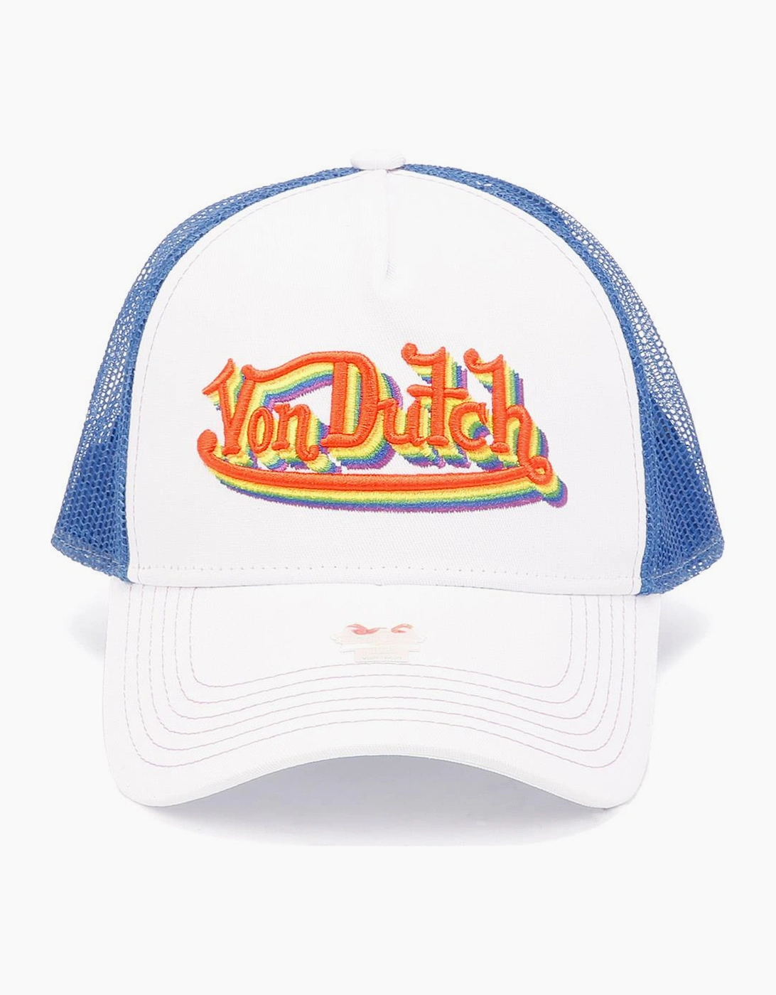 Von Dutch Von Dutch Trucker Newark Cotton White / Rainbow Caps